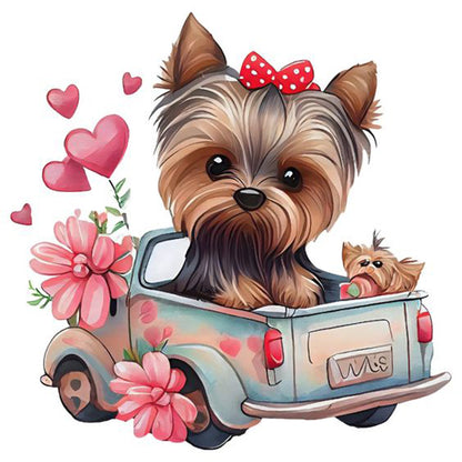 Yorkshire Terrier - Full Round Drill Diamond Painting 30*30CM