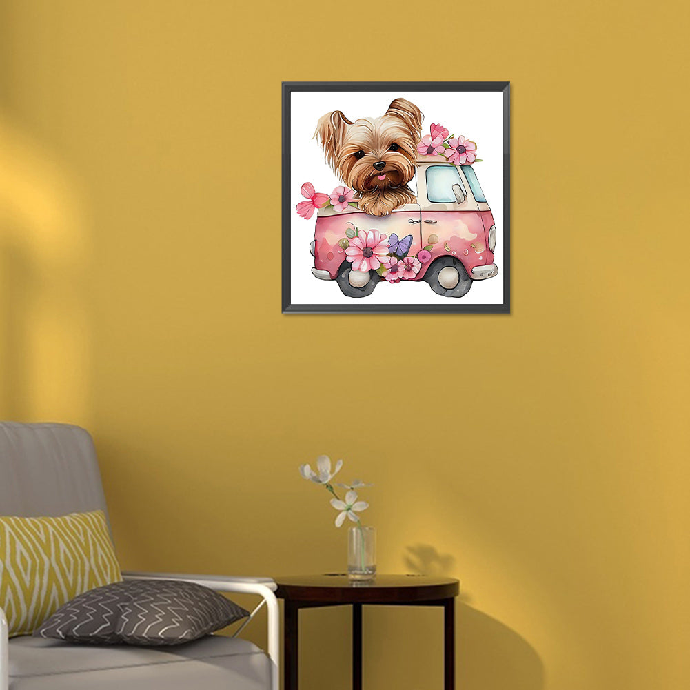 Yorkshire Terrier - Full Round Drill Diamond Painting 30*30CM