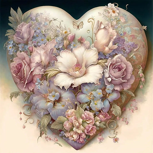 Love Flowers - Full Round Drill Diamond Painting 40*40CM