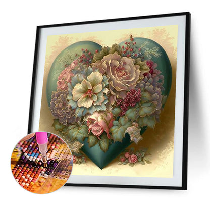 Love Flowers - Full Round Drill Diamond Painting 40*40CM
