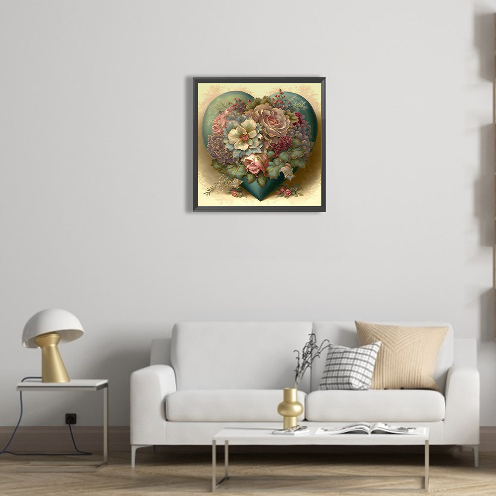 Love Flowers - Full Round Drill Diamond Painting 40*40CM