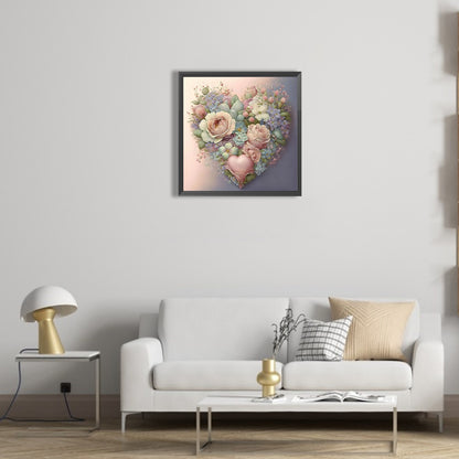 Love Flowers - Full Round Drill Diamond Painting 40*40CM