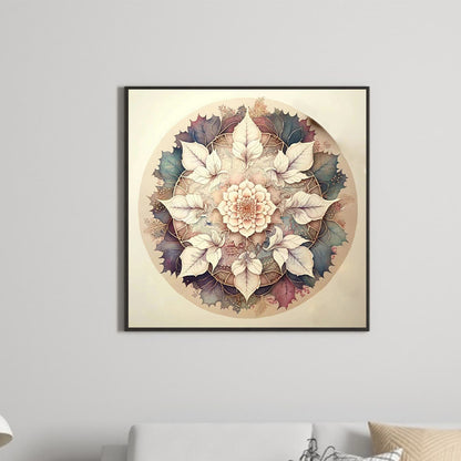 Light Color Mandala - Full Round Drill Diamond Painting 30*30CM