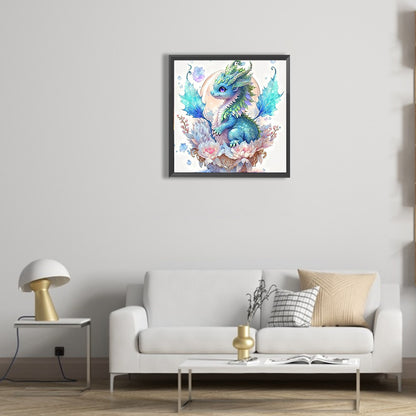 Baby Dragon - Full Round Drill Diamond Painting 30*30CM