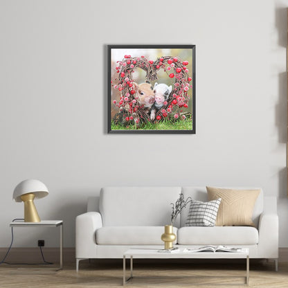 Pig - Full Square Drill Diamond Painting 40*40CM