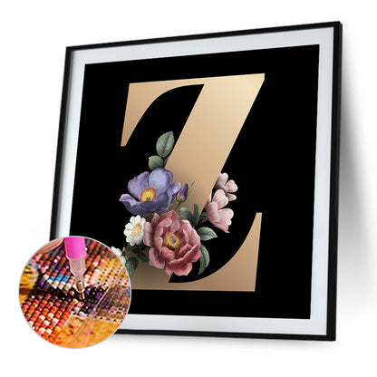 Letter Z - Full Square Drill Diamond Painting 50*50CM