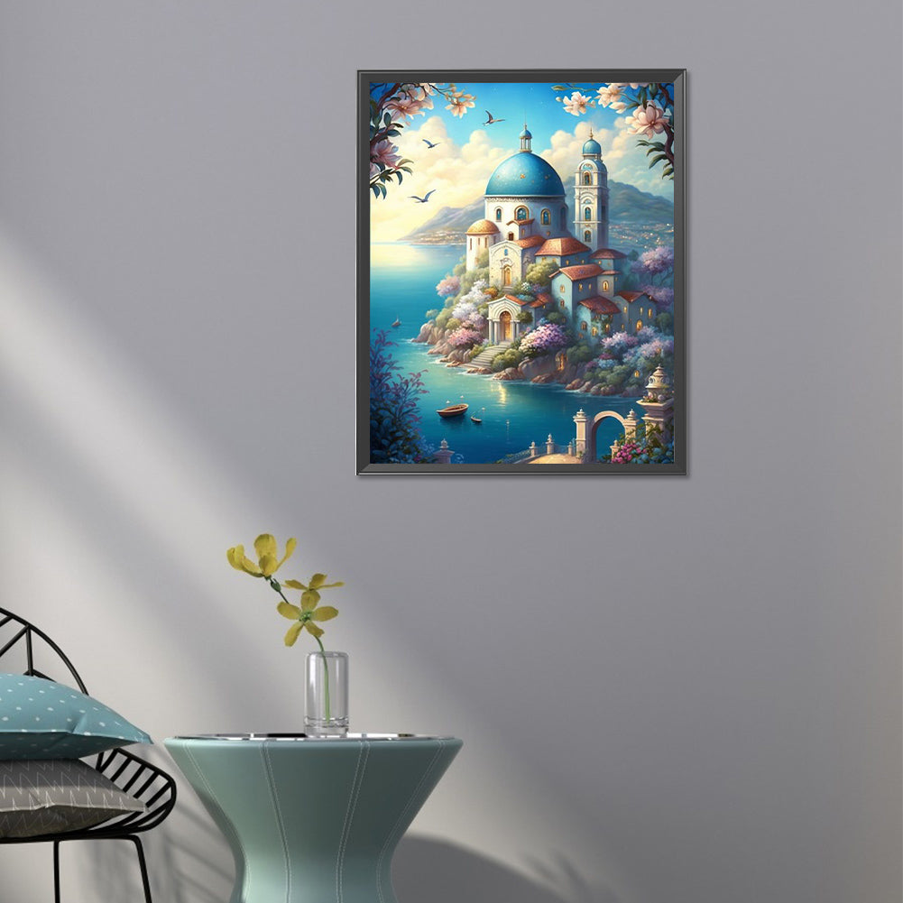 Sea View House - Full Square Drill Diamond Painting 40*50CM