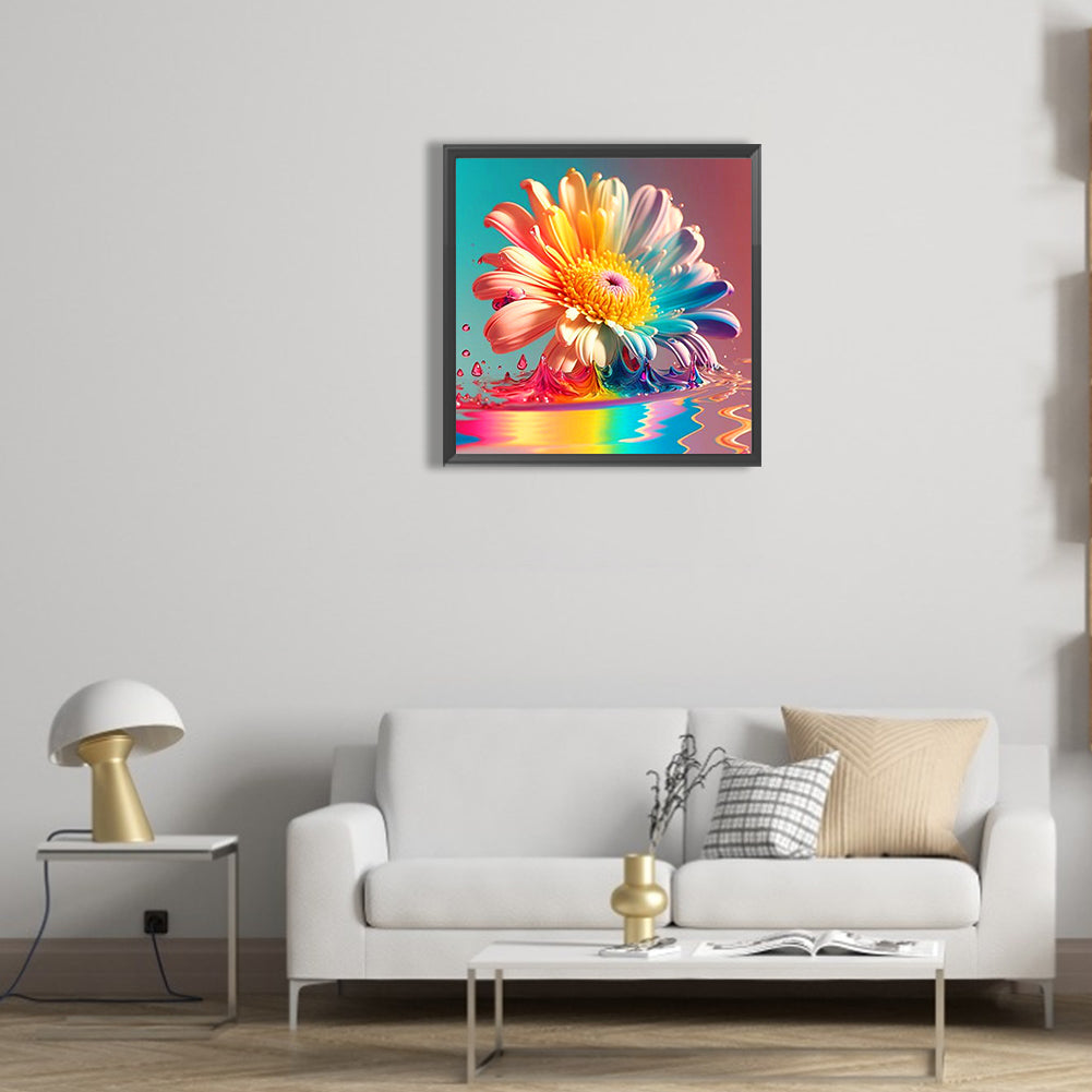 Colorful Chrysanthemum - Full Round Drill Diamond Painting 30*30CM