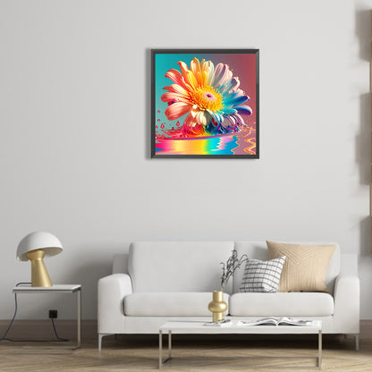 Colorful Chrysanthemum - Full Round Drill Diamond Painting 30*30CM