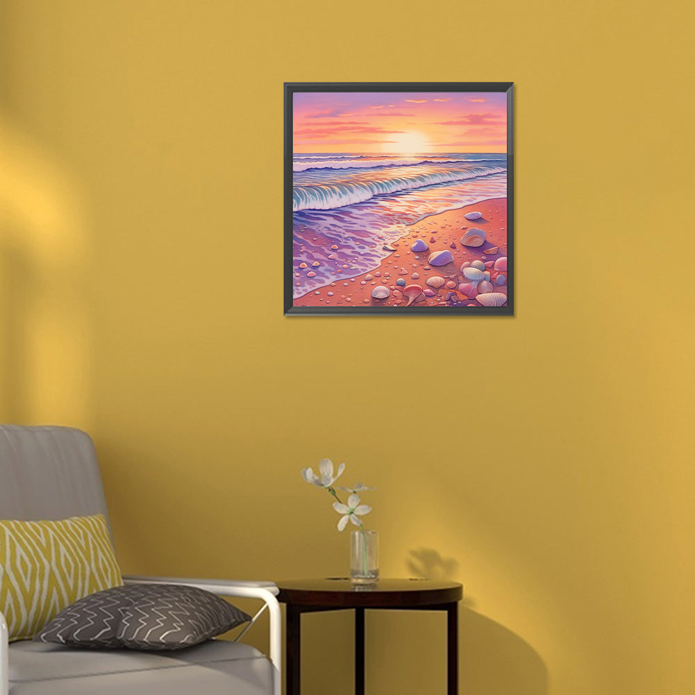 Dream Beach - Full Round Drill Diamond Painting 30*30CM