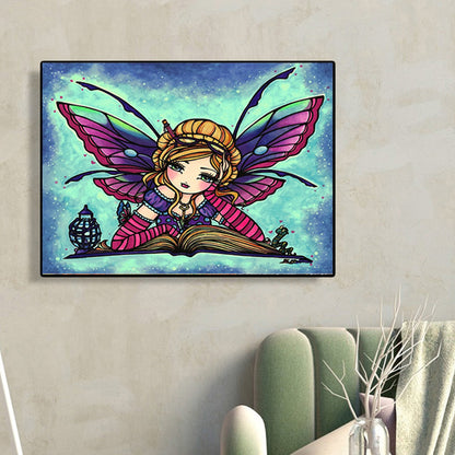 Cartoon Girl - Full Round Drill Diamond Painting 40*30CM