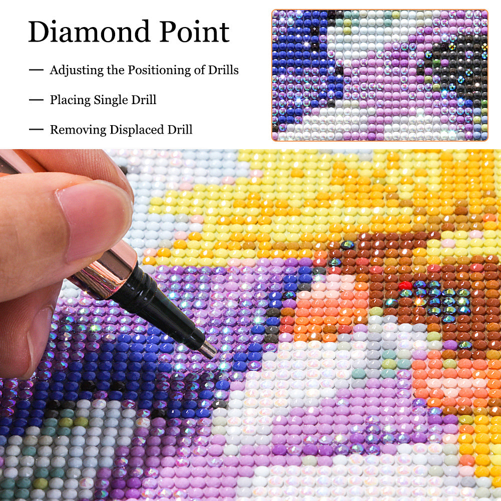 Castle Crystal Ball - AB Dril Round Diamond Painting 30*40CM