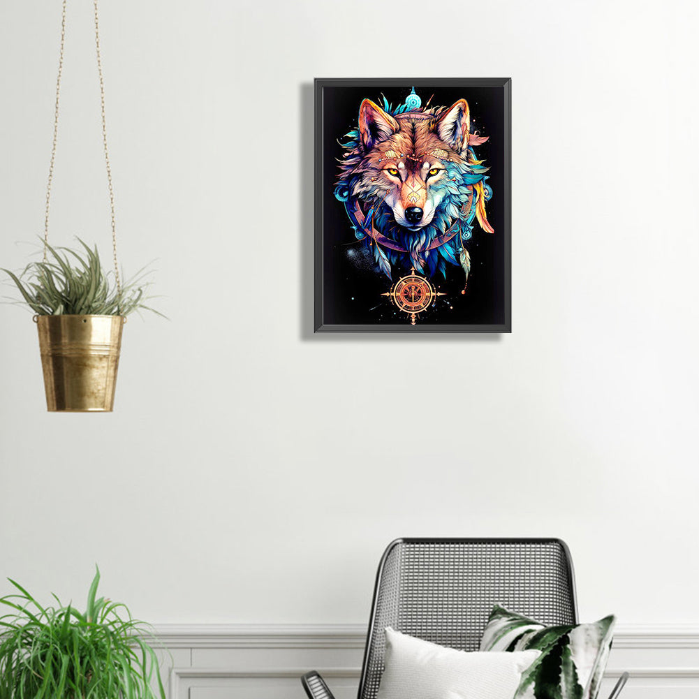 Wolf - Full Square Drill Diamond Painting 30*40CM