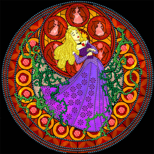 Sleeping Beauty Princess - Special Shaped Drill Diamond Painting 30*30CM