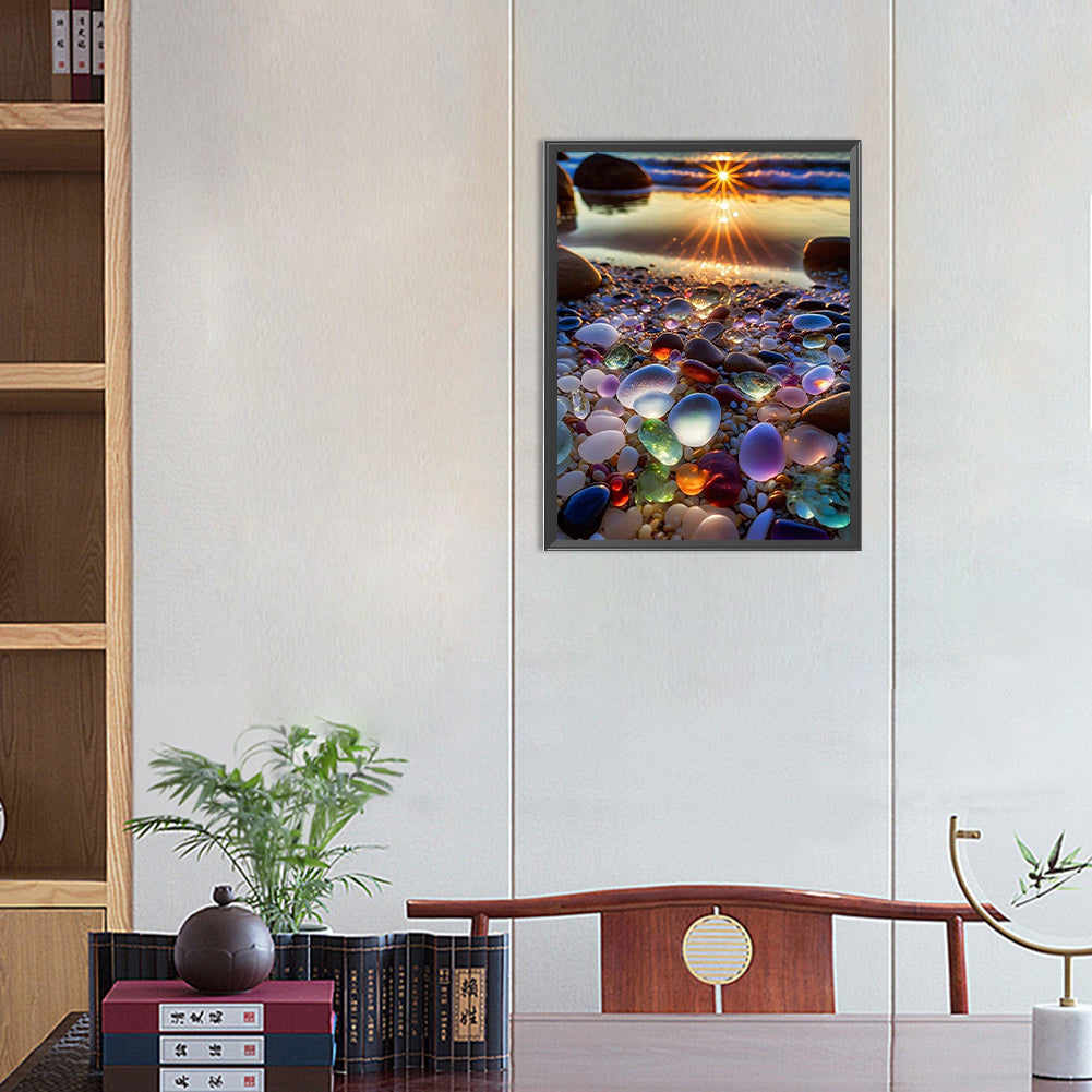 Colored Stones - Full Round Drill Diamond Painting 30*40CM
