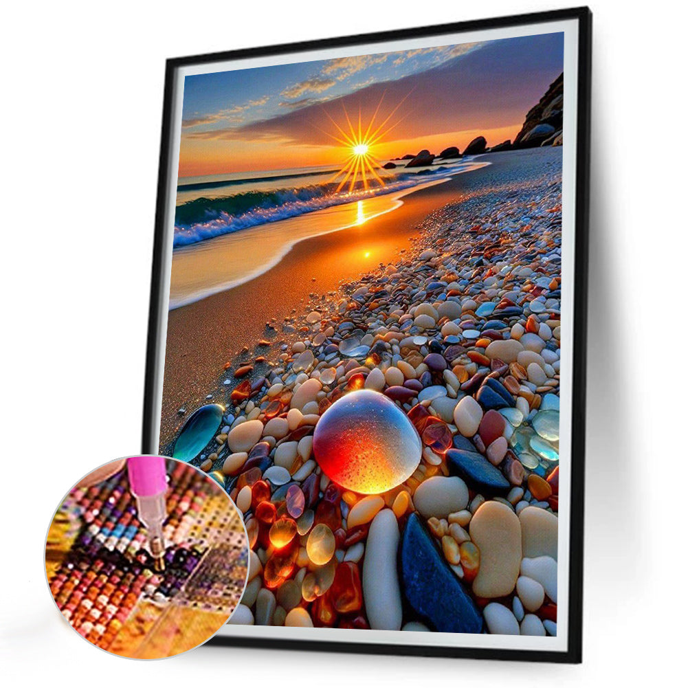 Colored Stones - Full Round Drill Diamond Painting 30*40CM
