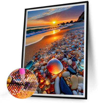 Colored Stones - Full Round Drill Diamond Painting 30*40CM