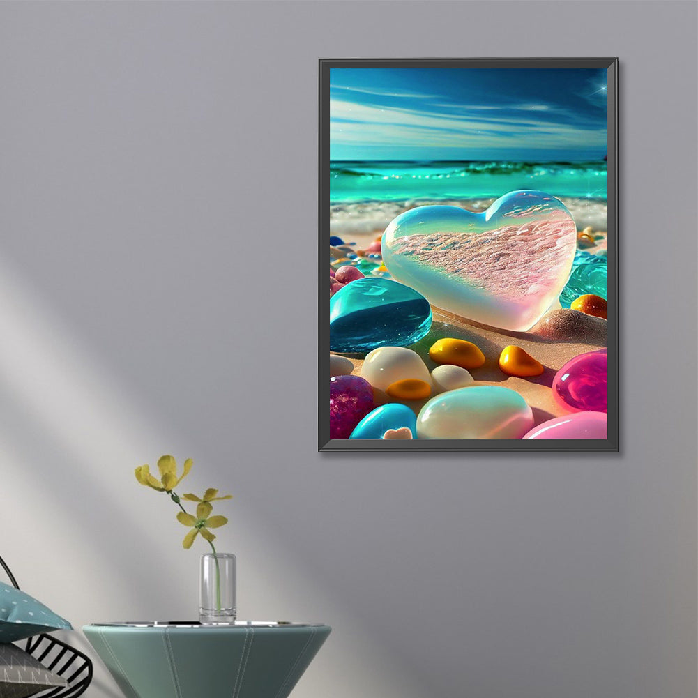 Beach Colored Stones - Full Round Drill Diamond Painting 40*60CM