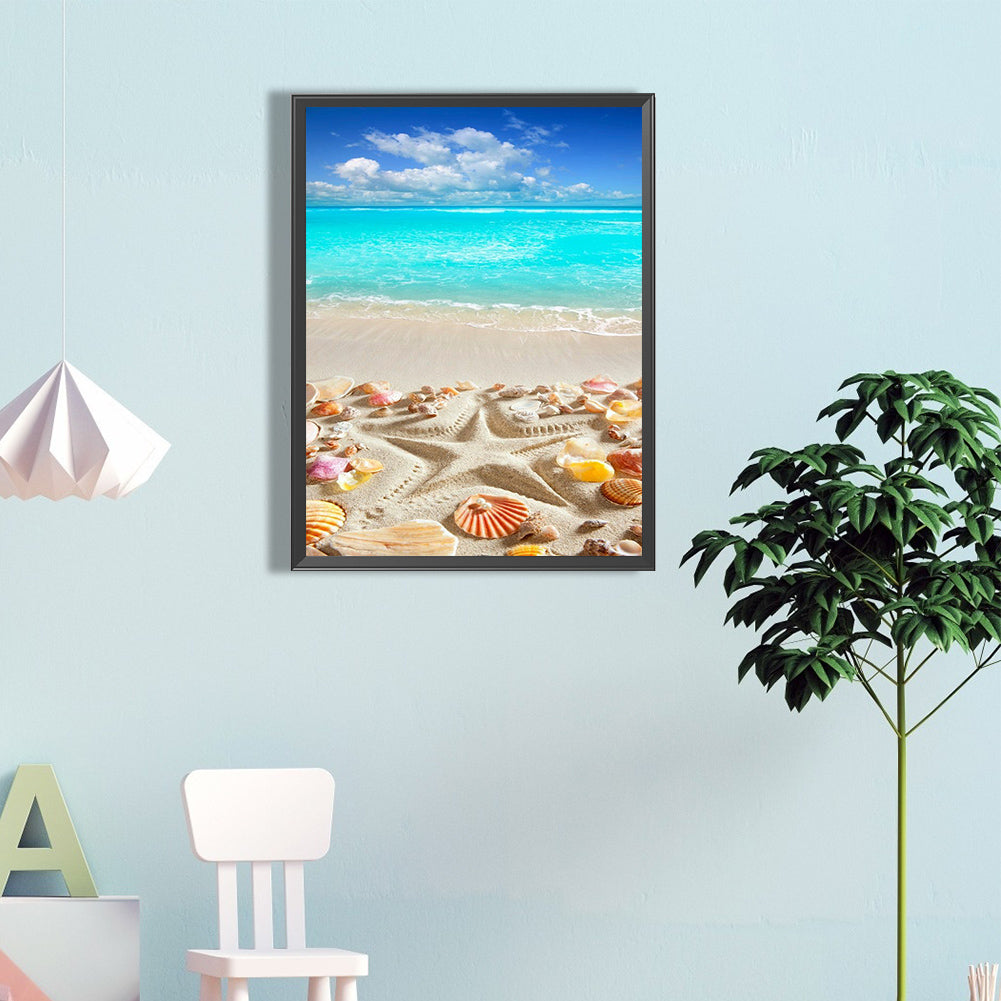Beach Shells - Full Round Drill Diamond Painting 40*60CM