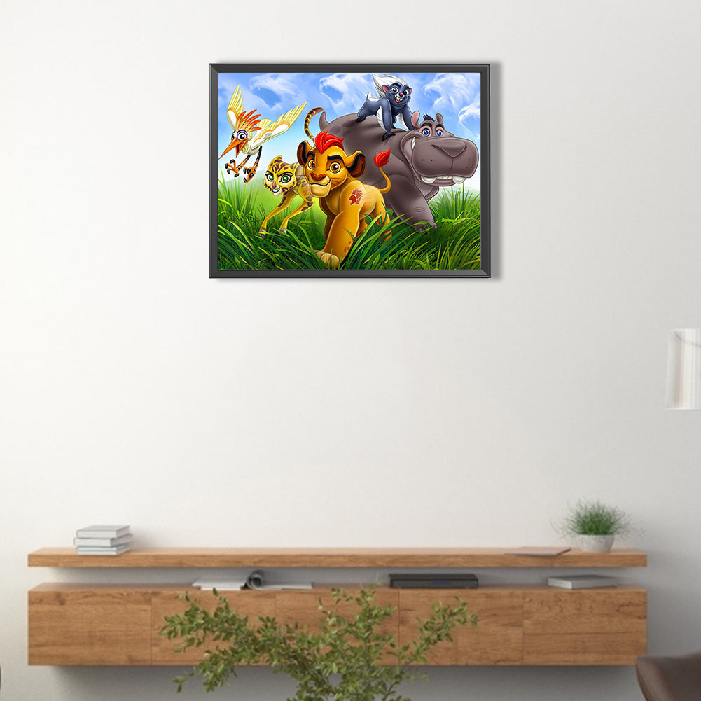 Lion King - Full Square Drill Diamond Painting 30*40CM