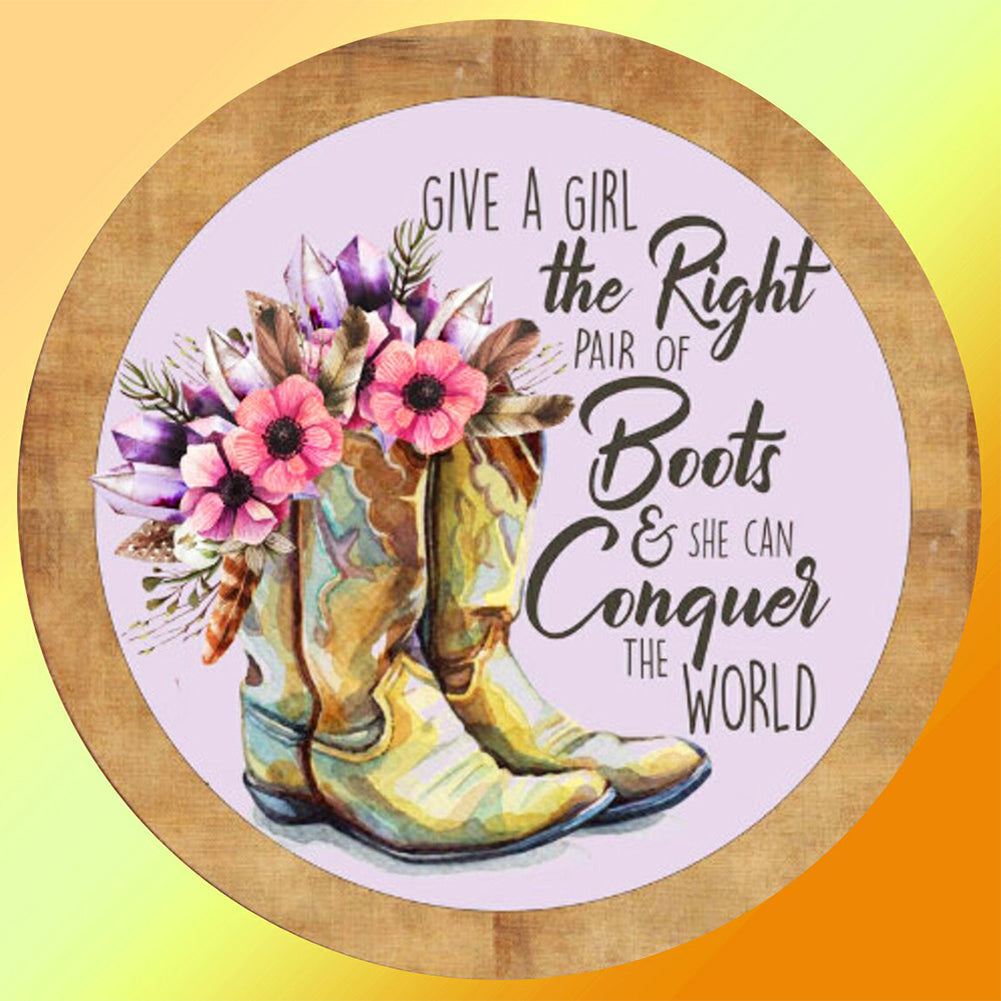 Boots - Full Round Drill Diamond Painting 30*30CM
