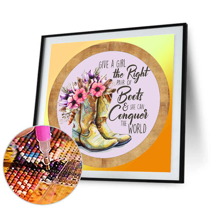 Boots - Full Round Drill Diamond Painting 30*30CM