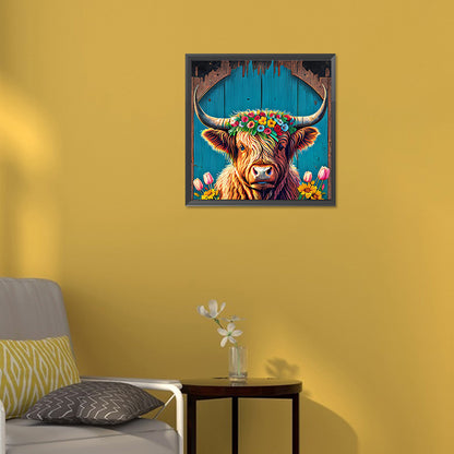 Highland Yak - Full Round Drill Diamond Painting 30*30CM