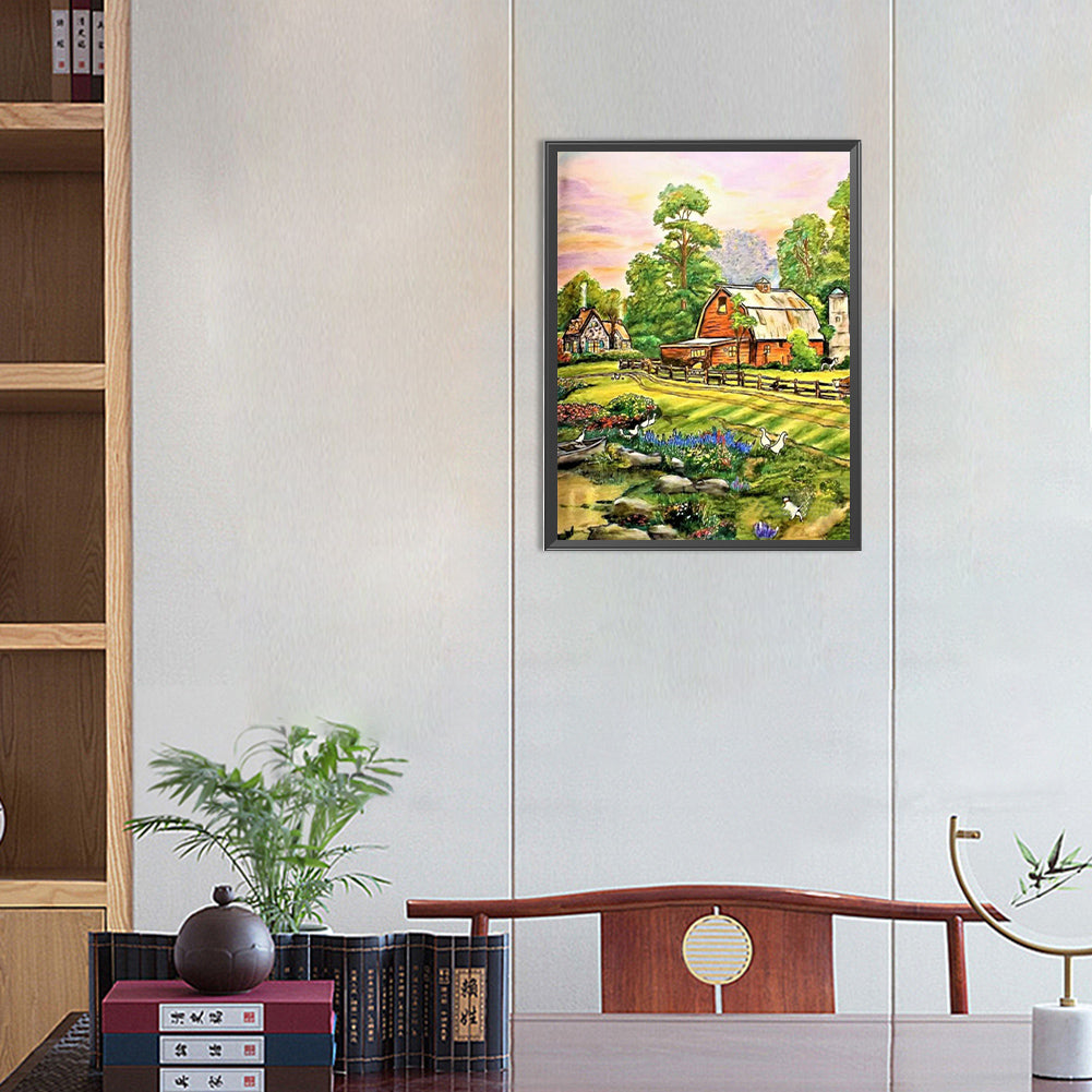 Country Garden - Full Round Drill Diamond Painting 30*40CM