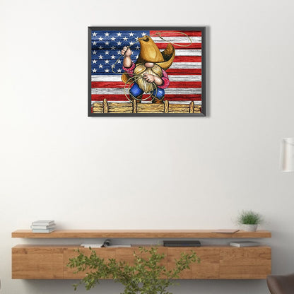 Cowboy Gnome - Full Square Drill Diamond Painting 40*30CM