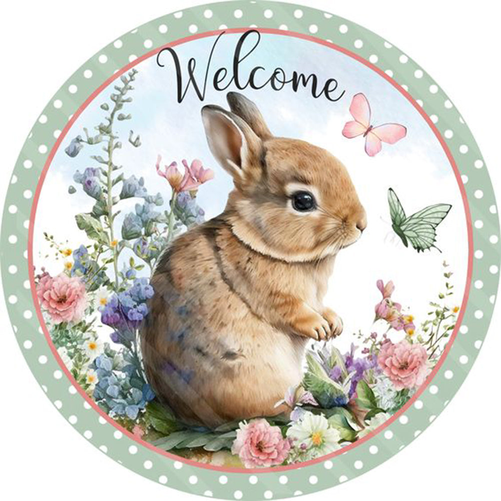 Bunny Garland - Full Round Drill Diamond Painting 30*30CM