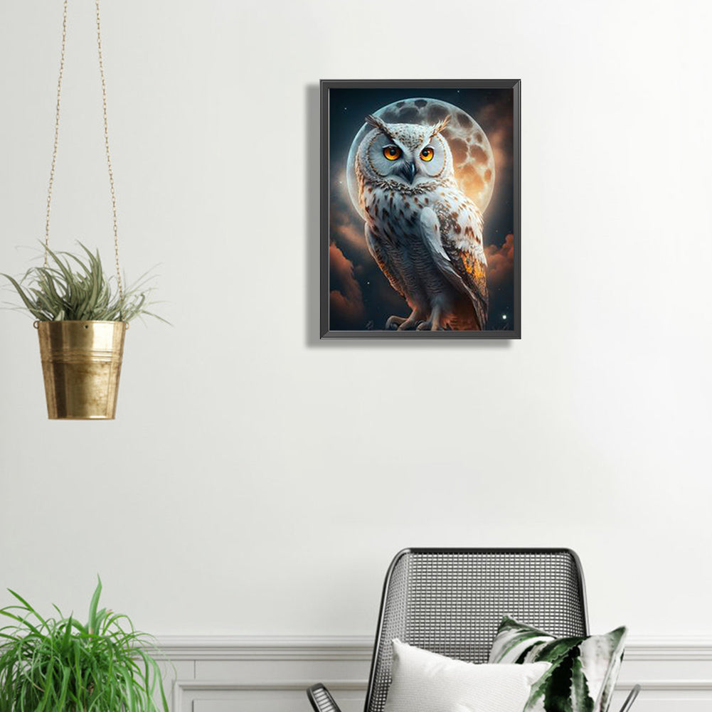 Owl - Full Square Drill Diamond Painting 30*40CM