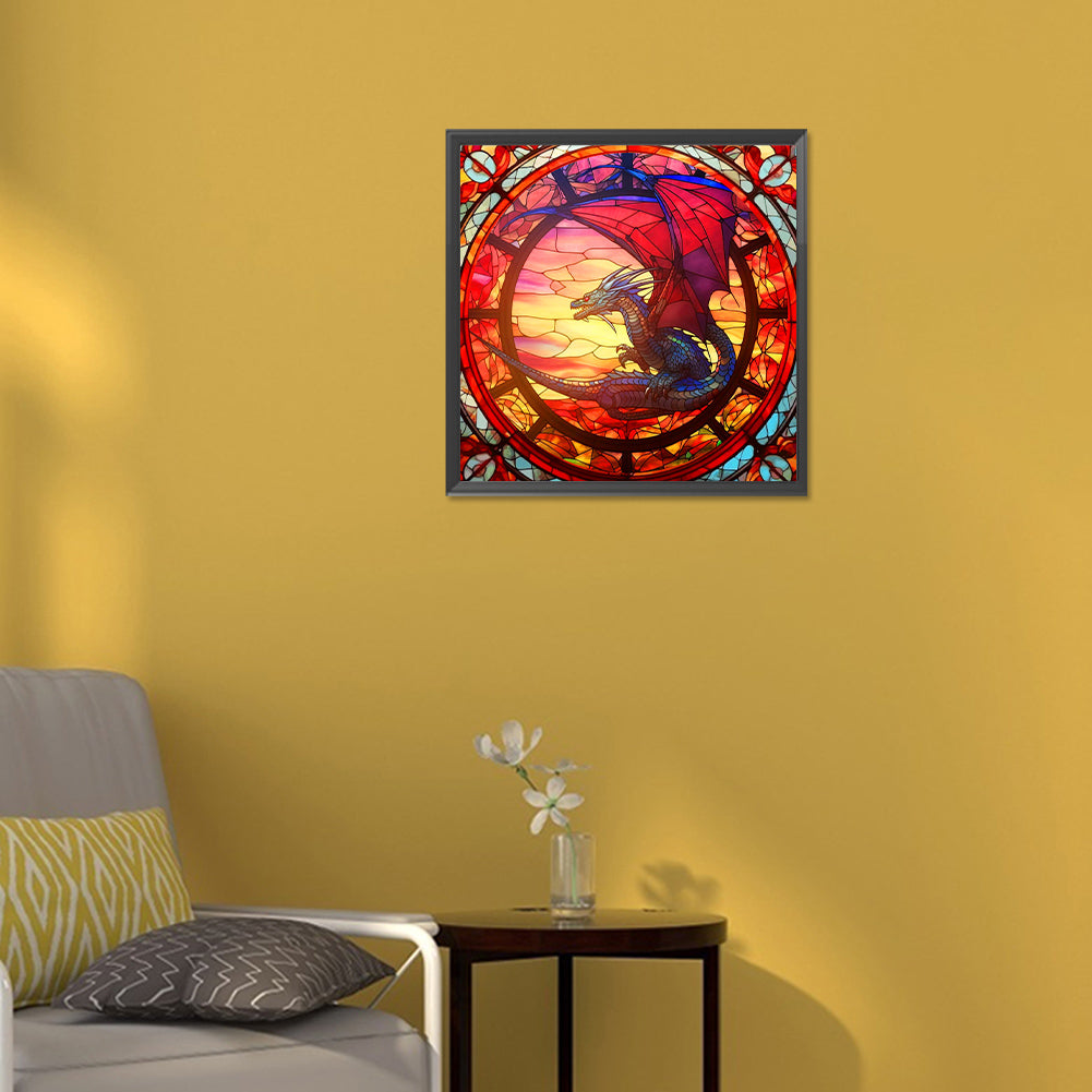 Overlooked Dragon - Full Round Drill Diamond Painting 30*30CM