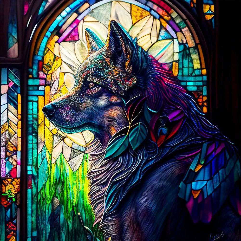 Silent Wolf - Full Round Drill Diamond Painting 30*30CM