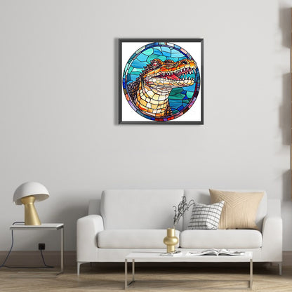 Crocodile - Full Round Drill Diamond Painting 30*30CM