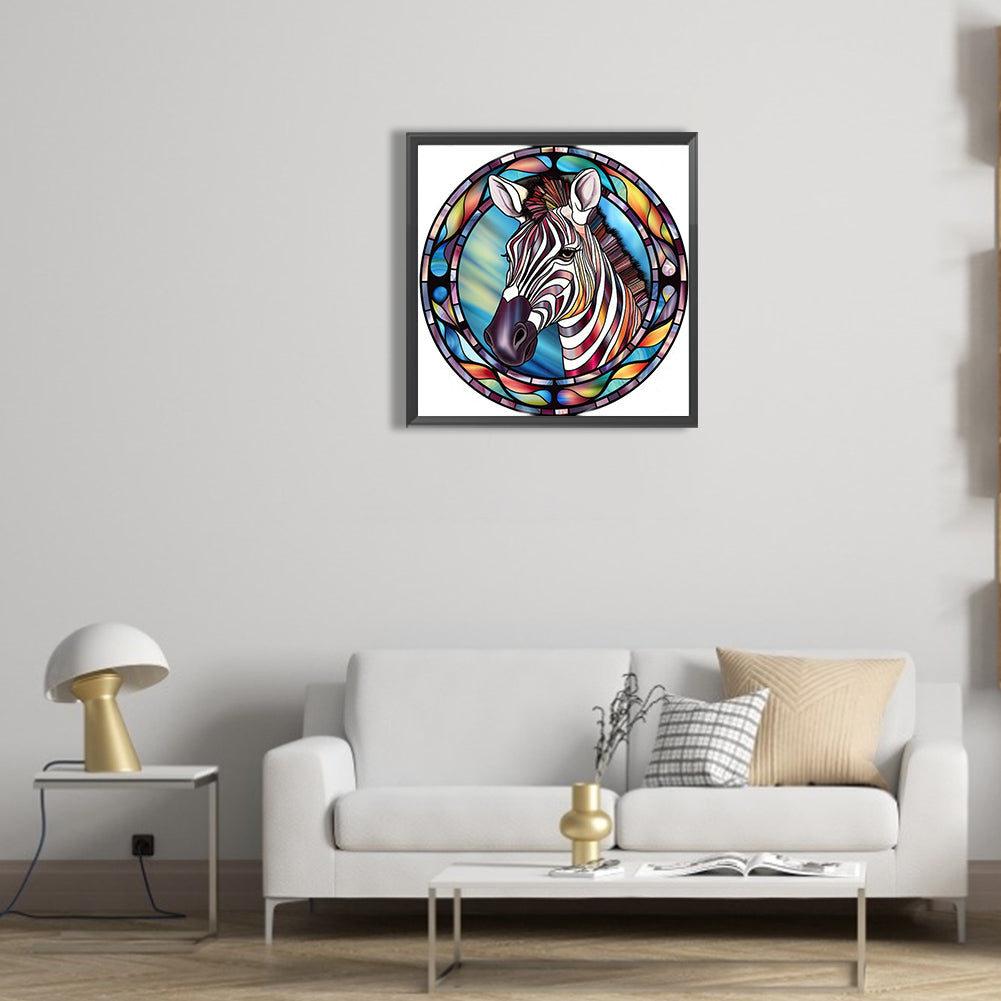 Zebra - Full Round Drill Diamond Painting 30*30CM