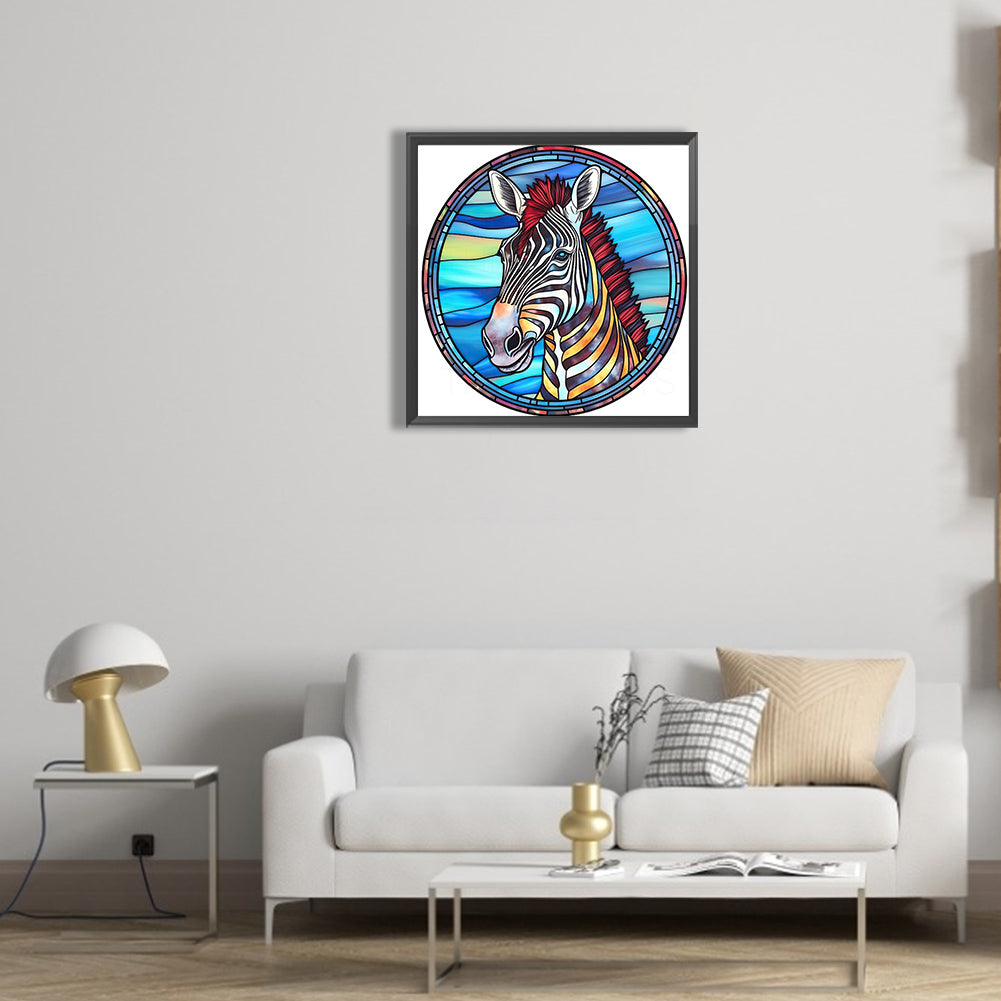 Zebra - Full Round Drill Diamond Painting 30*30CM