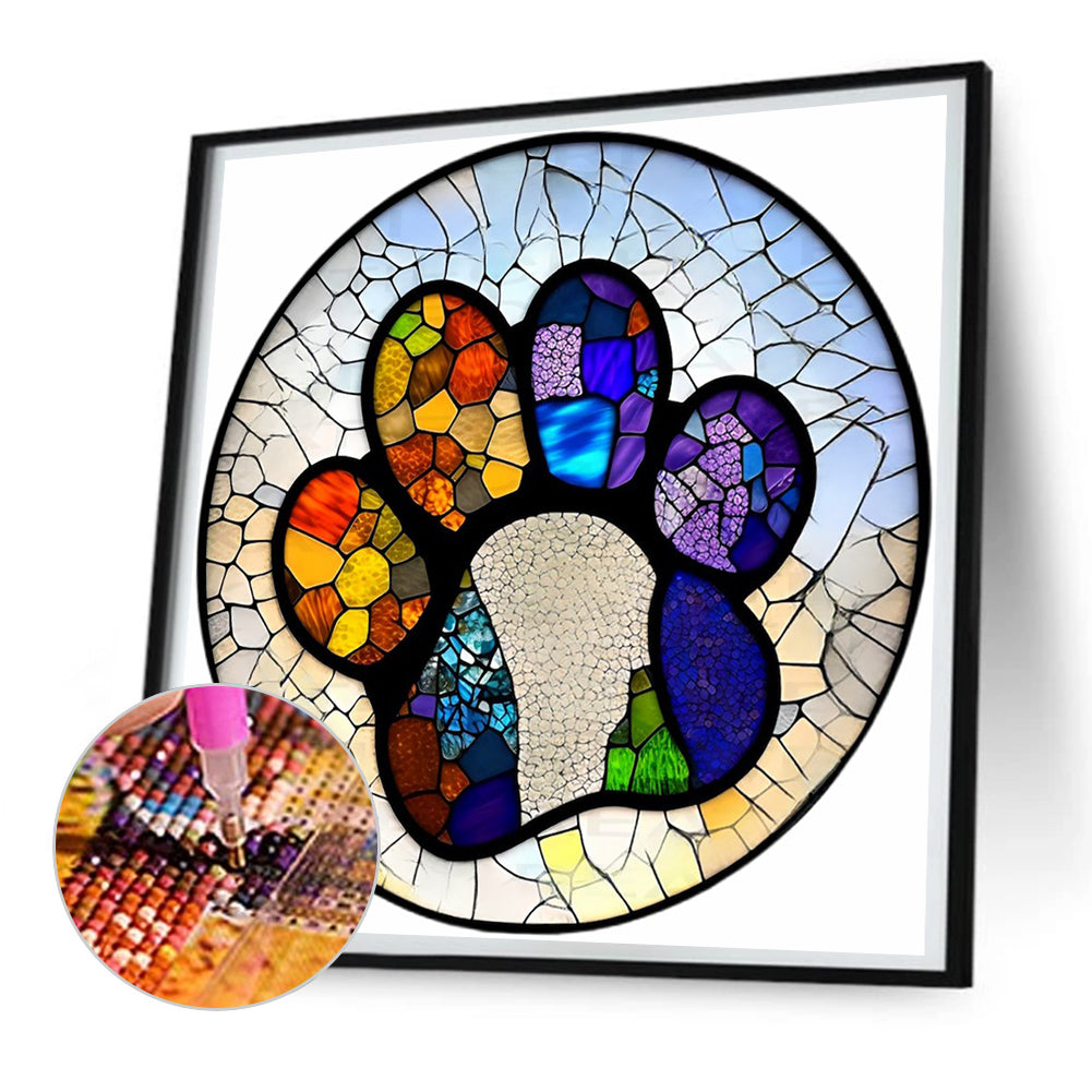 Paw Prints - Full Round Drill Diamond Painting 30*30CM