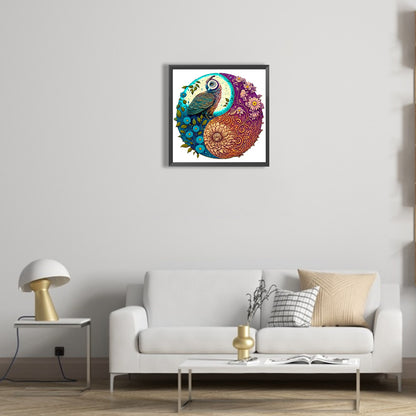 Medallion Owl - Full Round Drill Diamond Painting 35*35CM