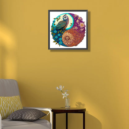 Medallion Owl - Full Round Drill Diamond Painting 35*35CM