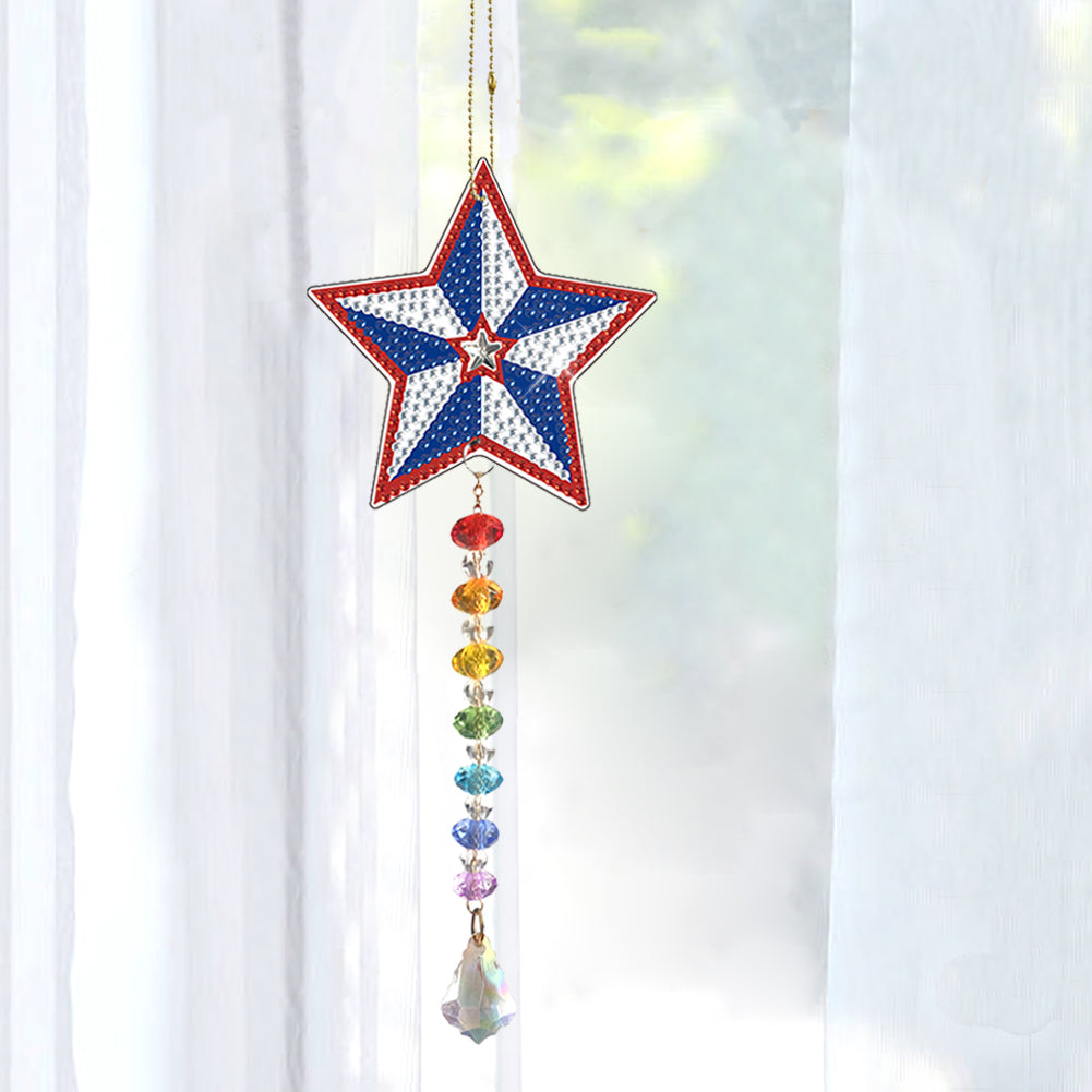 DIY Aeolian Bells Pendant Craft Diamond Art Pendant Diamond Embroidery Kit Decor