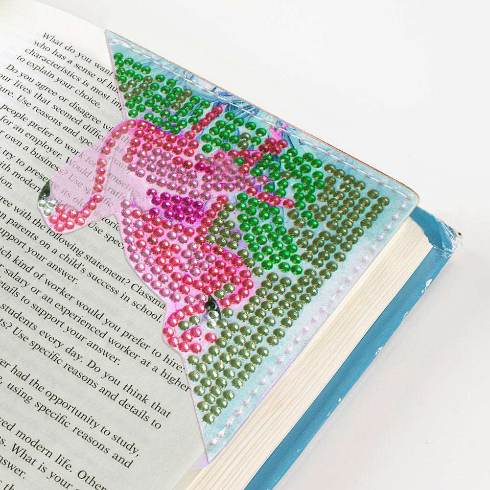 DIY Diamond Art Bookmarks Art Craft 5D Leather Triangle for Beginner Adults Kids
