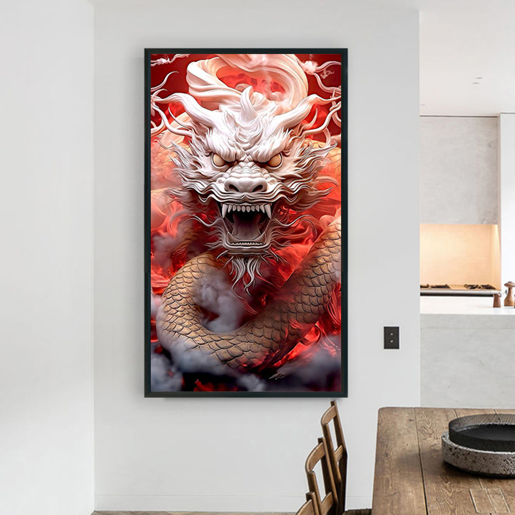 Dragon Roar - Full Round Drill Diamond Painting 45*80CM