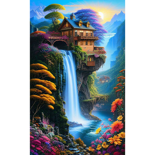 Mountains And Rivers - Full Square Drill Diamond Painting 40*65CM