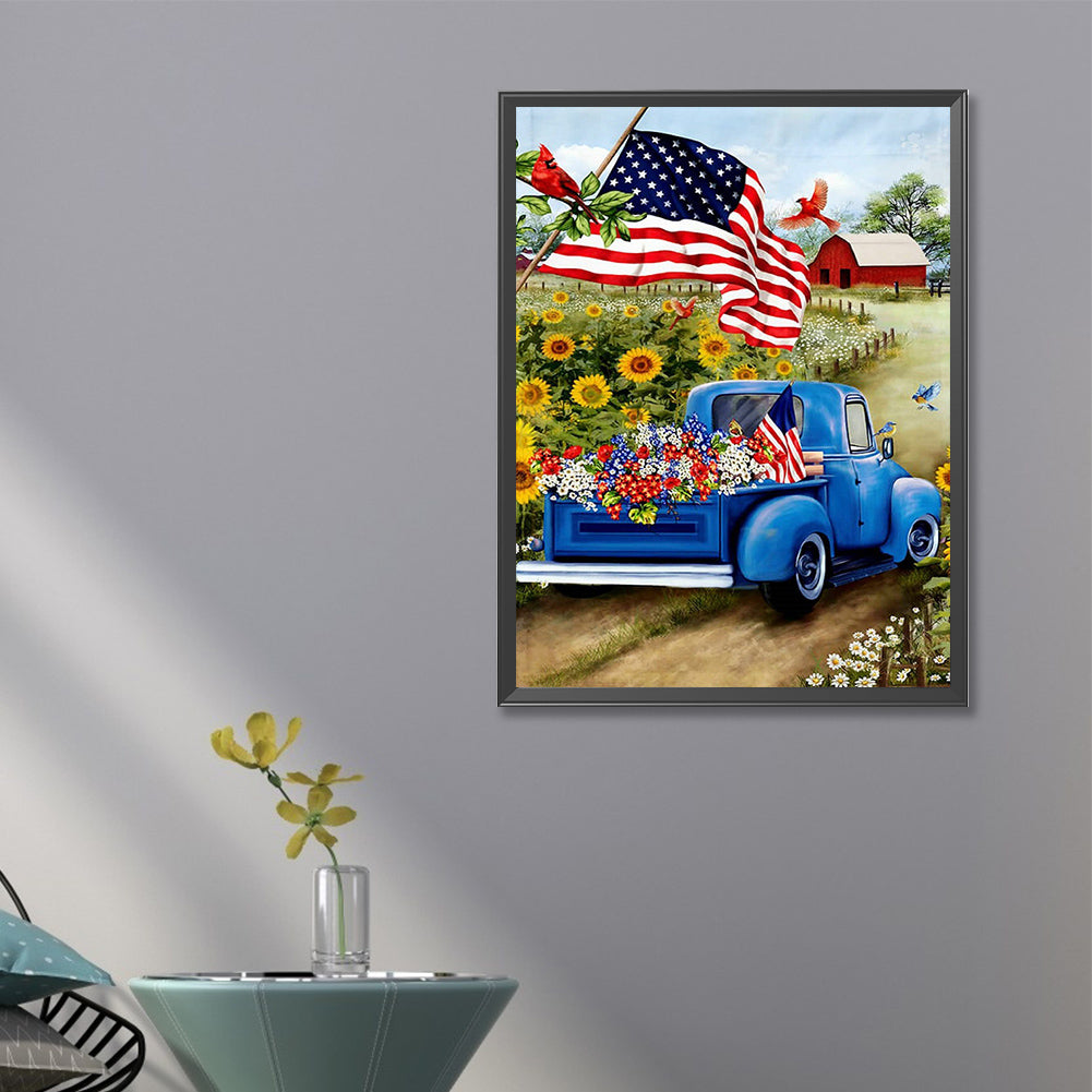 Flag Float - Full Round Drill Diamond Painting 40*60CM