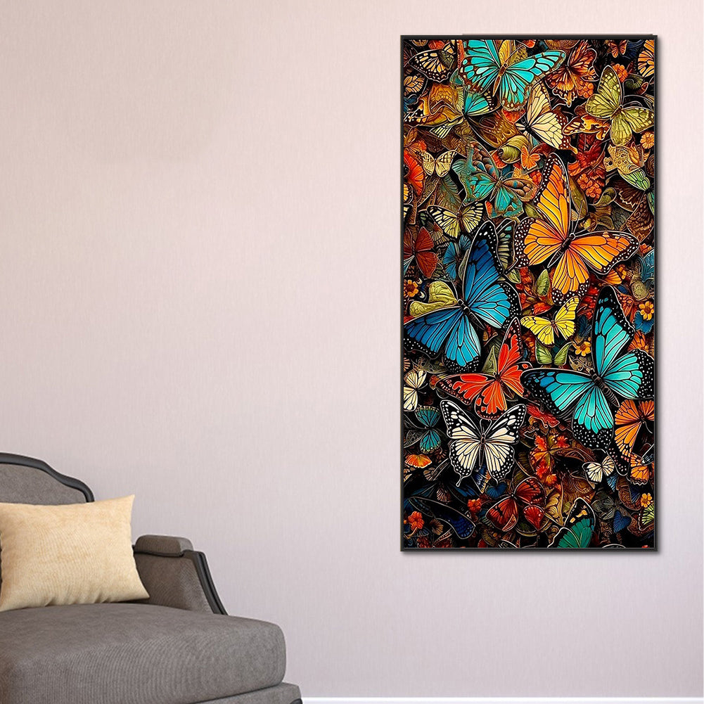 Butterflies - Full Round Drill Diamond Painting 40*80CM