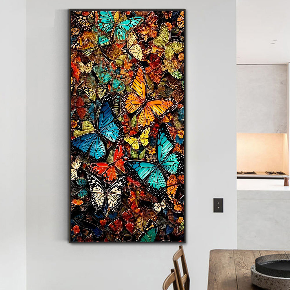 Butterflies - Full Round Drill Diamond Painting 40*80CM