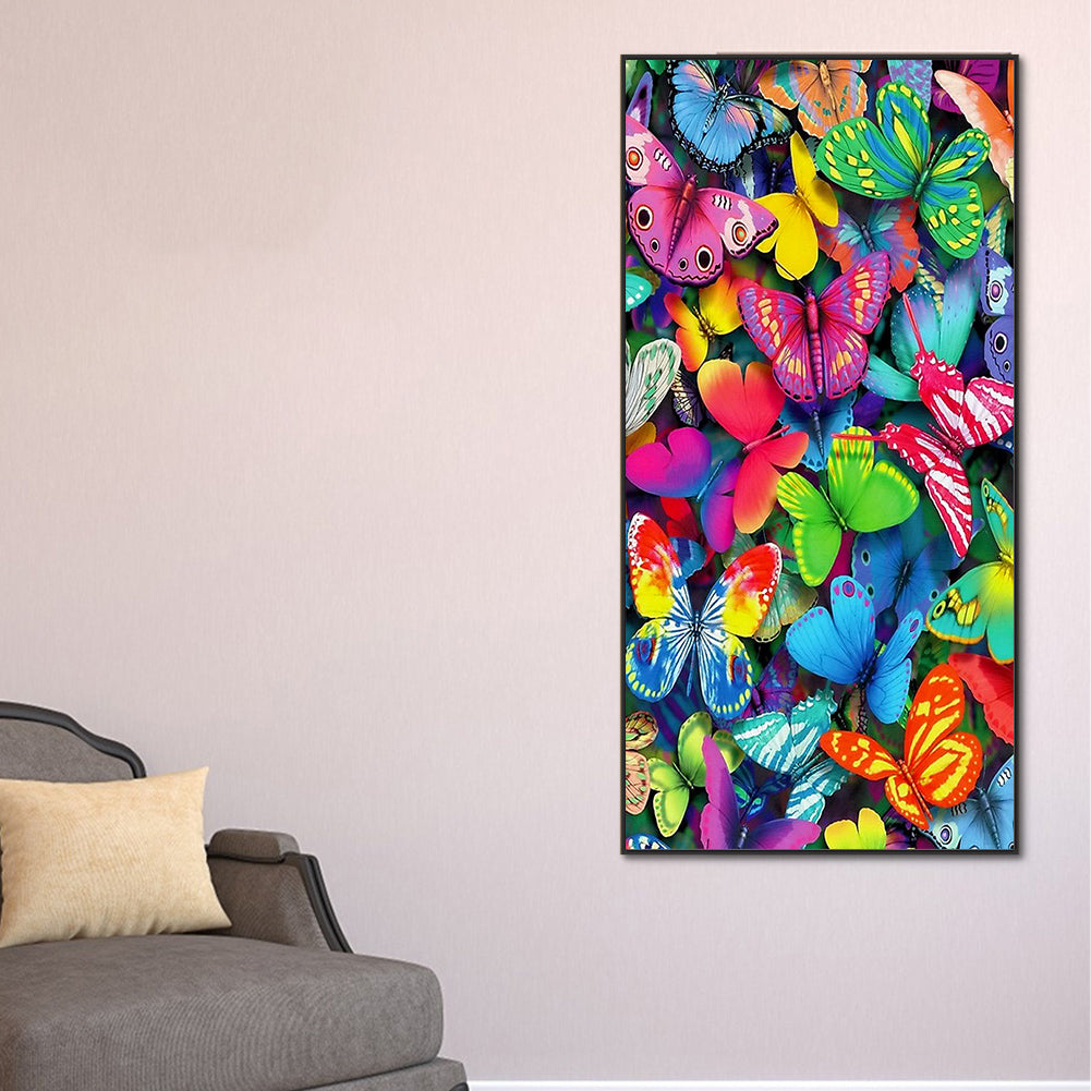 Butterflies - Full Round Drill Diamond Painting 40*80CM