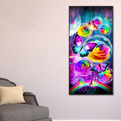 Butterflies - Full Round Drill Diamond Painting 40*80CM