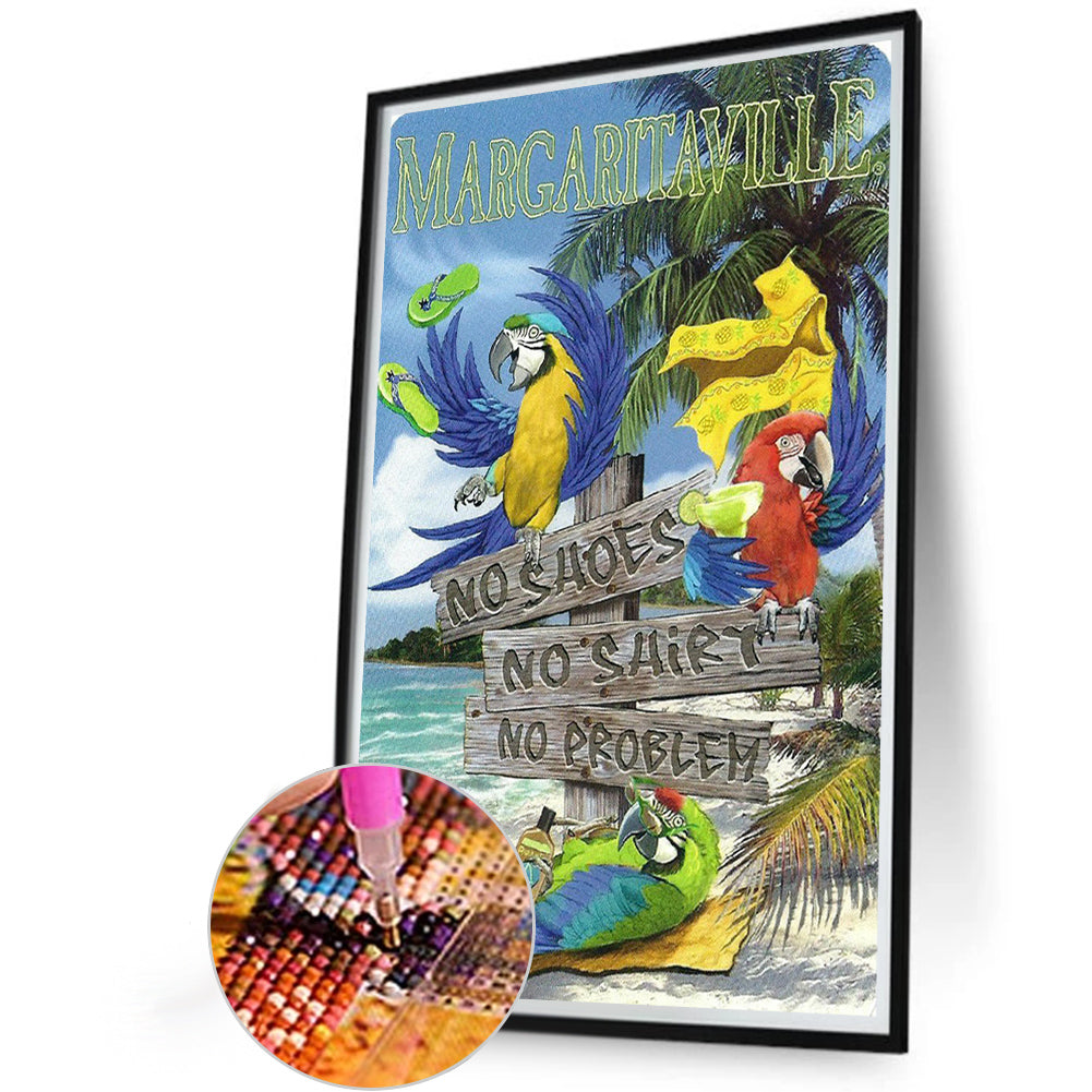 Beach Pictorial - Full Round Drill Diamond Painting 40*60CM