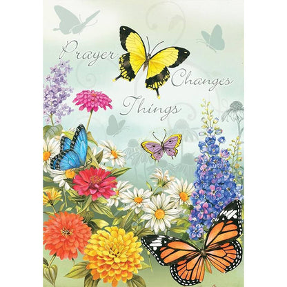 Flowers And Butterflies - Full Round Drill Diamond Painting 35*50CM